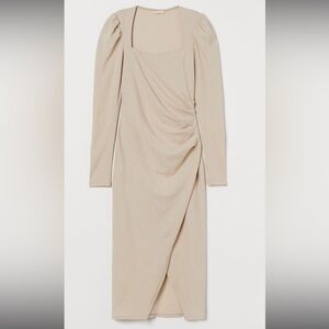 NWOT H&M Nude Draped Body Con H&M dress | Medium